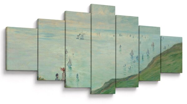 Obraz - Henri Fantin-Latour, Cliffs at Pourville, reprodukce (210x100 cm)