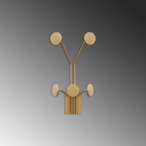 Wallity Nástěnný kovový háček Giraffe 24 cm zlatý