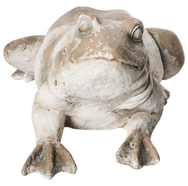 Zahradní figurka CARAPELLE Žába Béžová