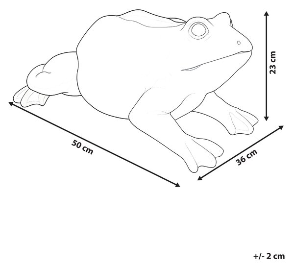 Zahradní figurka CARAPELLE Žába Béžová