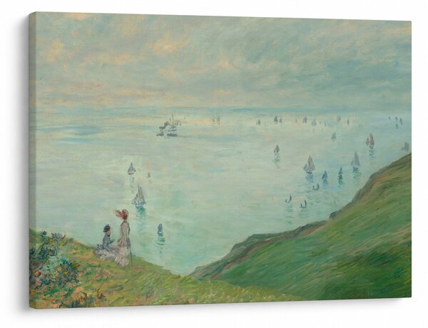 Obraz - Henri Fantin-Latour, Cliffs at Pourville, reprodukce (70x50 cm)