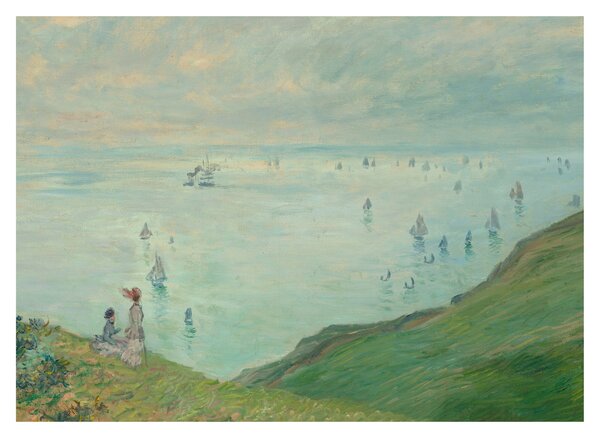 Obraz - Henri Fantin-Latour, Cliffs at Pourville, reprodukce (70x50 cm)