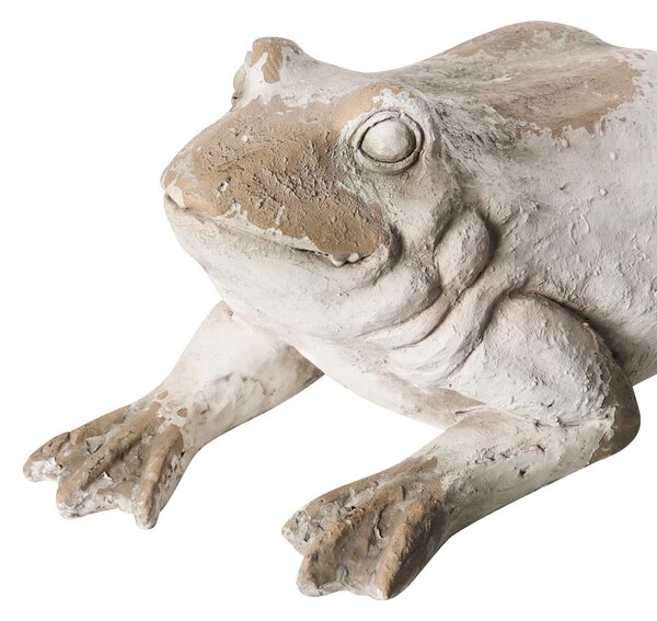 Zahradní figurka CARAPELLE Žába Béžová