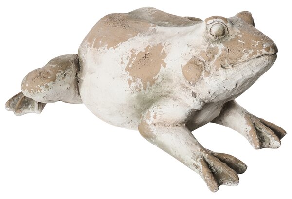 Zahradní figurka CARAPELLE Žába Béžová