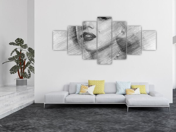 Obraz - Portrén Merilyn Monroe (210x100 cm)