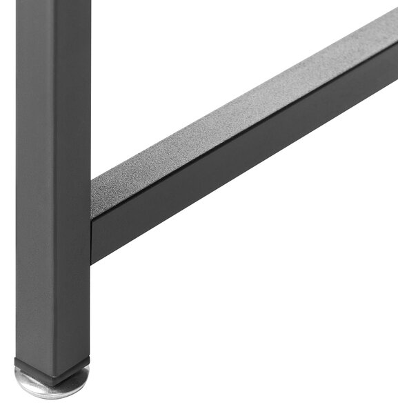 Kancelářský stůl s poznámkovou tabulí BILOXY 120 cm 64 cm s policemi Černá