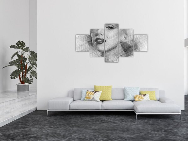 Obraz - Portrén Merilyn Monroe (125x70 cm)