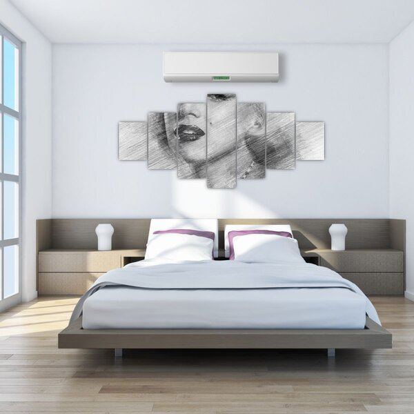 Obraz - Portrén Merilyn Monroe (210x100 cm)