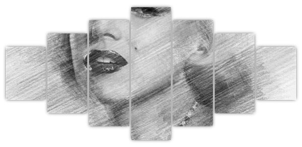 Obraz - Portrén Merilyn Monroe (210x100 cm)
