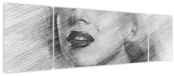 Obraz - Portrén Merilyn Monroe (170x50 cm)