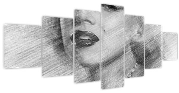 Obraz - Portrén Merilyn Monroe (210x100 cm)