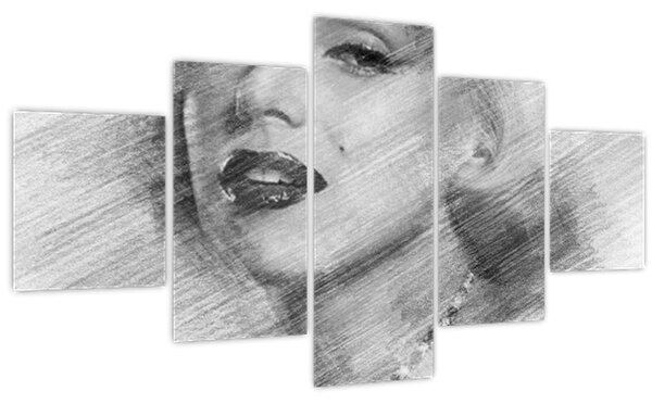 Obraz - Portrén Merilyn Monroe (125x70 cm)