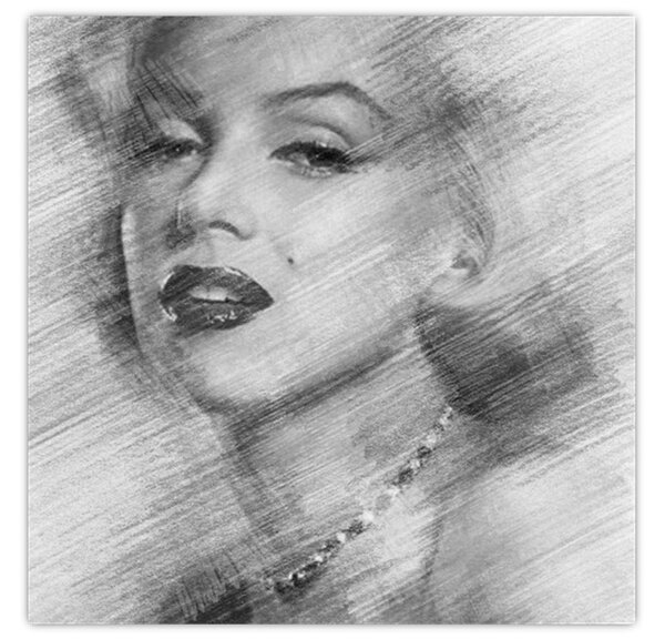 Obraz - Portrén Merilyn Monroe (30x30 cm)
