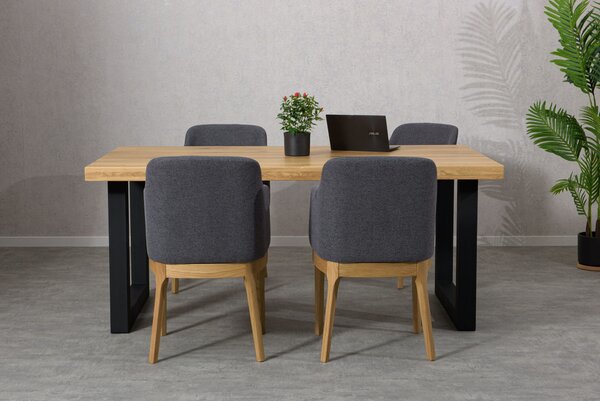 Jídelní stůl z masivu Berlin 180 s nohy U