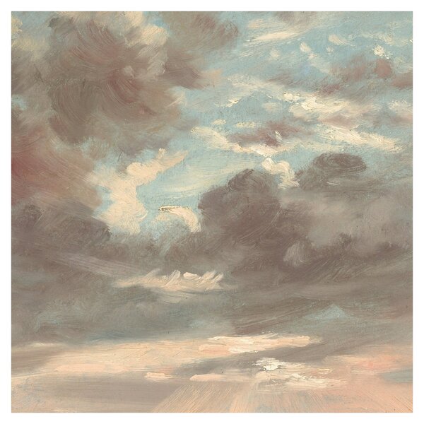 Obraz - John Constable, Cloud Study Stormy Sunset, reprodukce (30x30 cm)