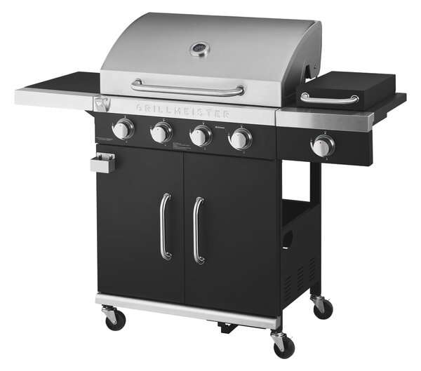 Grillmeister Plynový gril 19,7 kW, 4 + 1 keramický hořák (100361555)