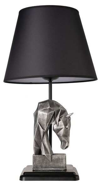 Opviq Stolní lampa Horses černá/stříbrná