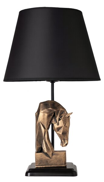 Opviq Stolní lampa Horses černá/bronzová