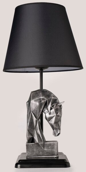 Opviq Stolní lampa Horses černá/stříbrná
