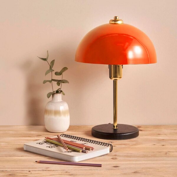 Opviq Stolní lampa Rety oranžová/zlatá