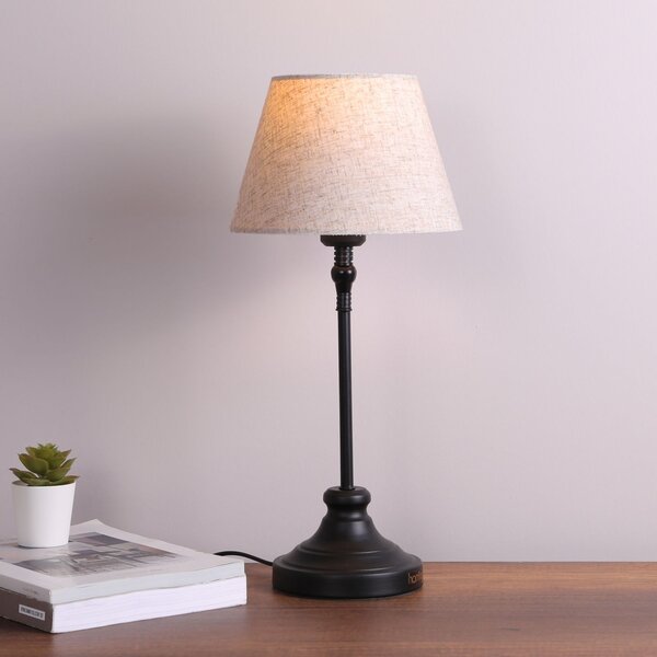 Opviq Stolní lampa Milos černá/krémová