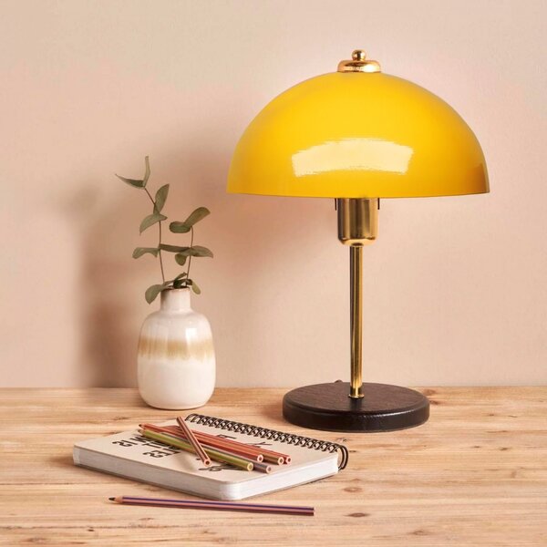 Opviq Stolní lampa Rety žlutá/zlatá