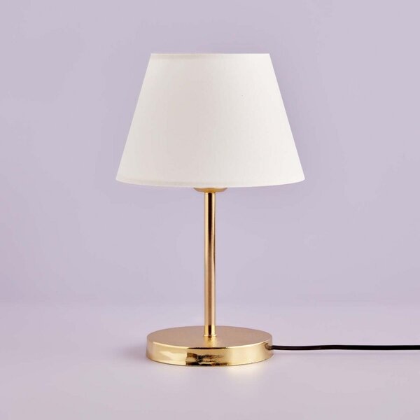 Opviq Stolní lampa Shade II bílá/zlatá