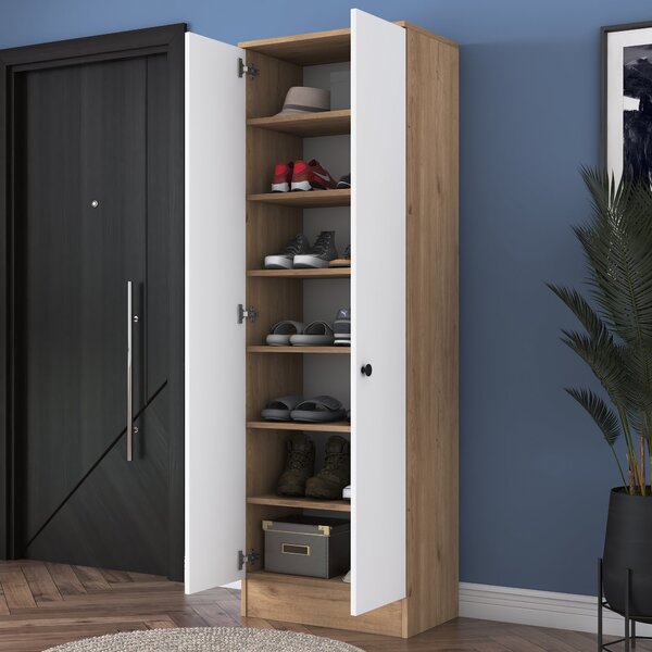 Kalune Design Vysoký botník Pajo 60 cm ořech/bílý