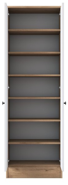 Kalune Design Vysoký botník Pajo 60 cm ořech/bílý