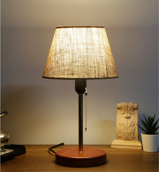 Opviq Stolní lampa Wena krémová/zlatá/hnědá
