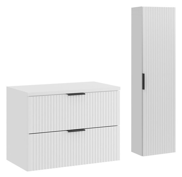 Comad Koupelnová sestava Casad s deskou a skříňkami 80 cm bílá
