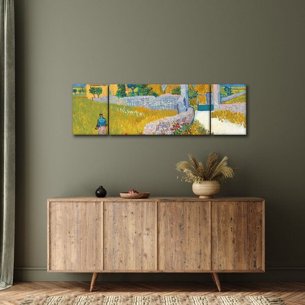 Obraz - Vincent van Gogh, Farmhouse in Provence, reprodukce (170x50 cm)