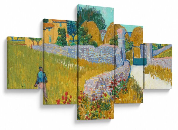 Obraz - Vincent van Gogh, Farmhouse in Provence, reprodukce (125x70 cm)