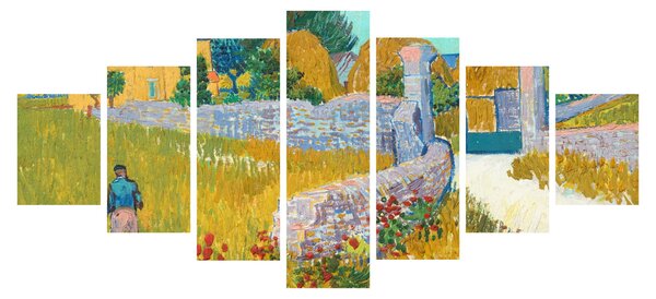 Obraz - Vincent van Gogh, Farmhouse in Provence, reprodukce (210x100 cm)