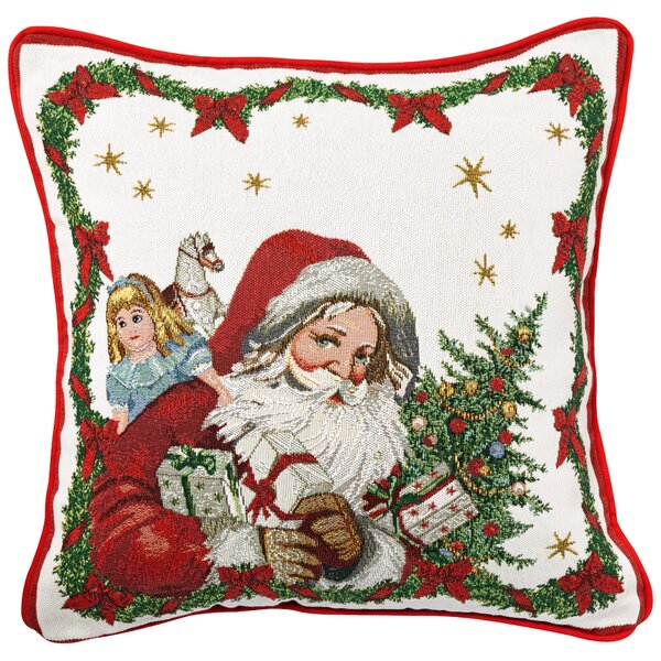 Villeroy&Boch Villeroy & Boch Toy's Fantasy gobelínový polštář Santa, 45 × 45 × 6.5 cm