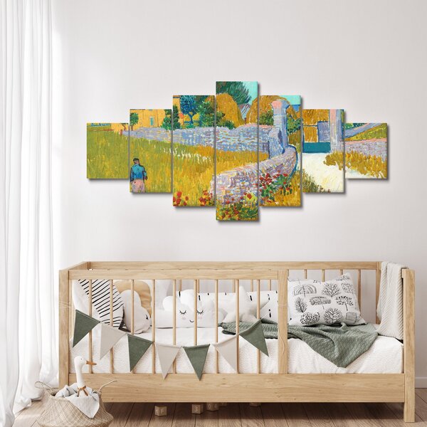 Obraz - Vincent van Gogh, Farmhouse in Provence, reprodukce (210x100 cm)
