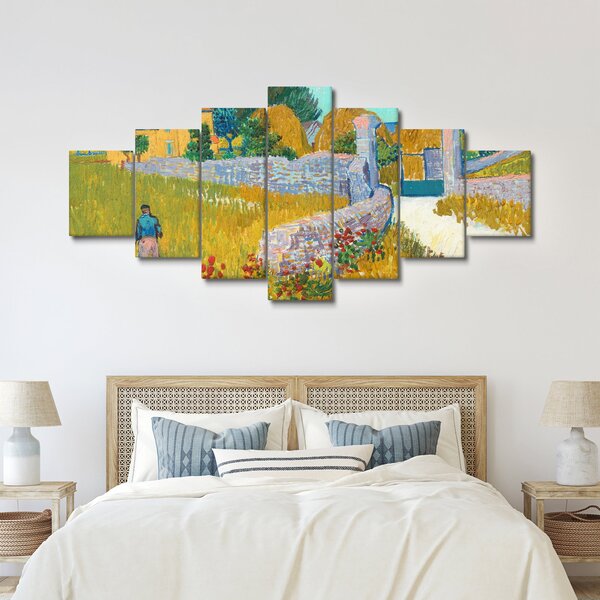 Obraz - Vincent van Gogh, Farmhouse in Provence, reprodukce (210x100 cm)