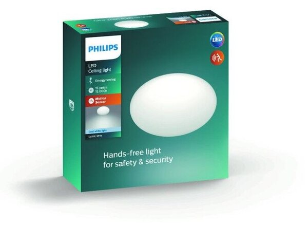 Shan přisazené LED svítidlo se senzorem pohybu1x12W 1250 lm 4000K IP20 26cm, bílé