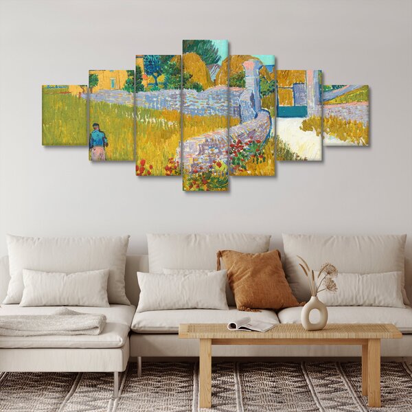 Obraz - Vincent van Gogh, Farmhouse in Provence, reprodukce (210x100 cm)