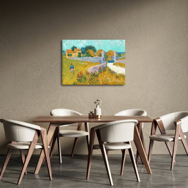 Obraz - Vincent van Gogh, Farmhouse in Provence, reprodukce (70x50 cm)