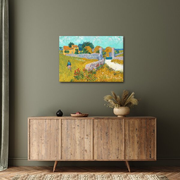 Obraz - Vincent van Gogh, Farmhouse in Provence, reprodukce (70x50 cm)