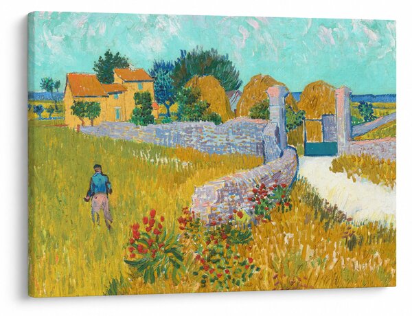 Obraz - Vincent van Gogh, Farmhouse in Provence, reprodukce (70x50 cm)