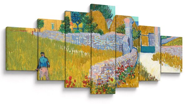 Obraz - Vincent van Gogh, Farmhouse in Provence, reprodukce (210x100 cm)