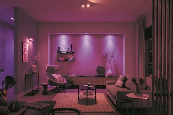 50622/31/P7 Hue WACA Argenta bodové LED svítidlo GU10 2x5,7W 350lm 2000-6500K RGB IP20 bílá