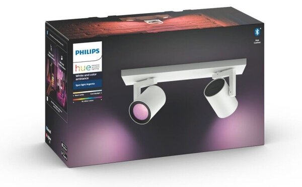 50622/31/P7 Hue WACA Argenta bodové LED svítidlo GU10 2x5,7W 350lm 2000-6500K RGB IP20 bílá