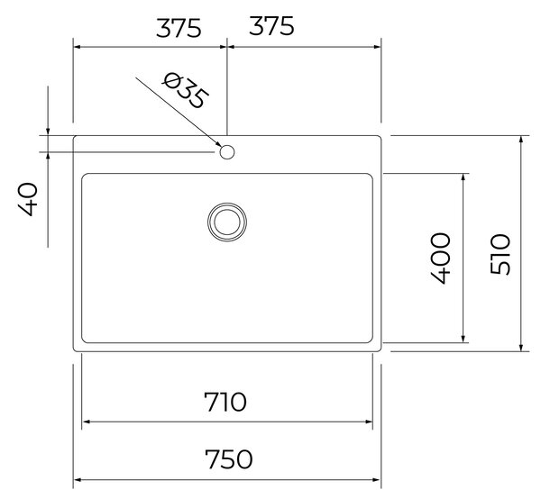 Teka Forline dřez s příslušenstvím 75x51 cm ocel 115000083
