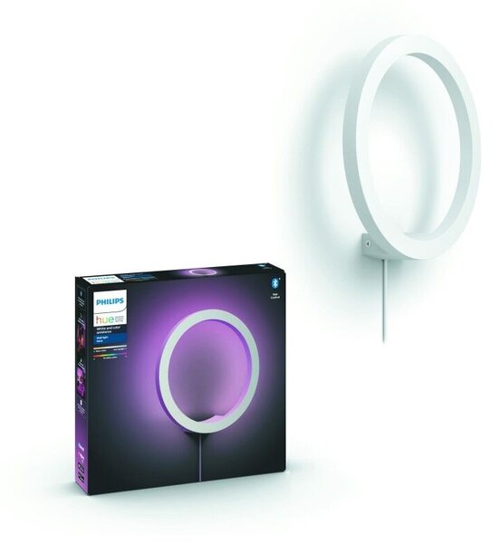 Hue WACA Sana nástěnné LED svítidlo 1x20W 1400lm 2000-6500K RGB IP20 25,5cm bílá