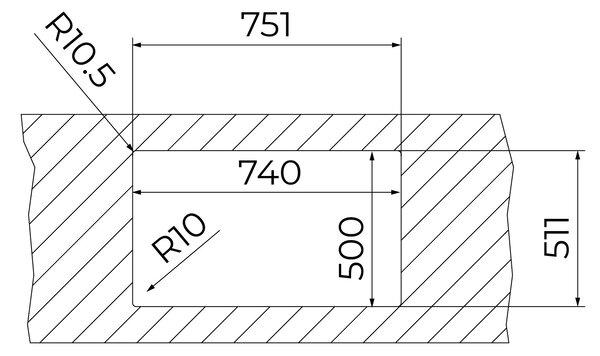 Teka Forline dřez s příslušenstvím 75x51 cm ocel 115000083