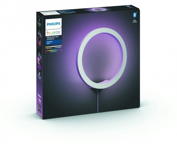 Hue WACA Sana nástěnné LED svítidlo 1x20W 1400lm 2000-6500K RGB IP20 25,5cm bílá