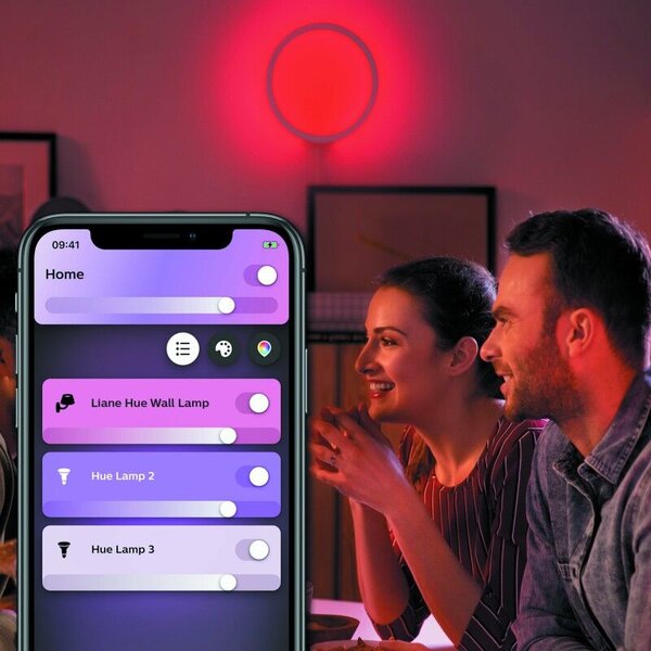 Hue WACA Sana nástěnné LED svítidlo 1x20W 1400lm 2000-6500K RGB IP20 25,5cm bílá